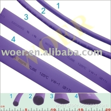 Environment Friendly Flame-retardant Normal Wall Heat Shrinkable Tube: purple